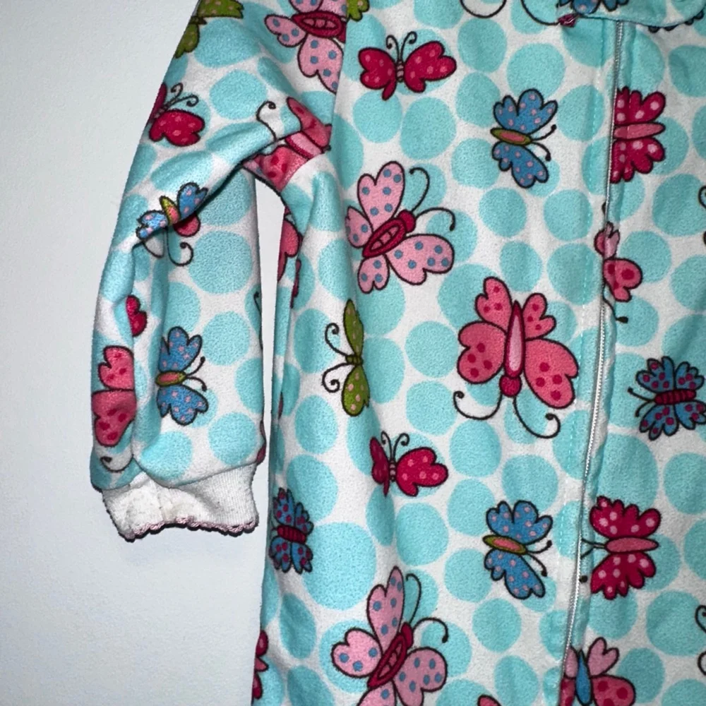 Baby Girl OshKosh Carter's Pajama Sleepers Set 0-9M 18M lot of 2 stains pilling